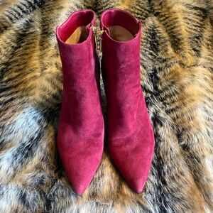 Michael Michael Kors cranberry suede booties